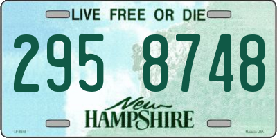 NH license plate 2958748