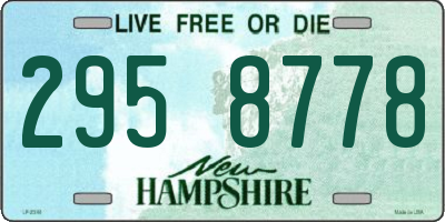 NH license plate 2958778
