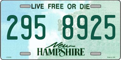NH license plate 2958925