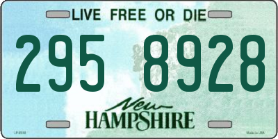 NH license plate 2958928