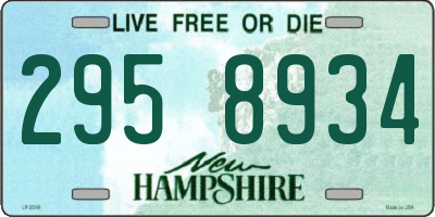 NH license plate 2958934
