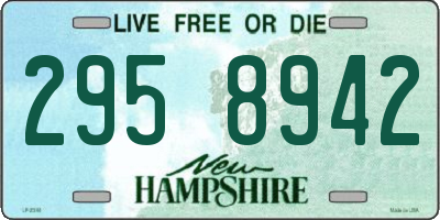 NH license plate 2958942