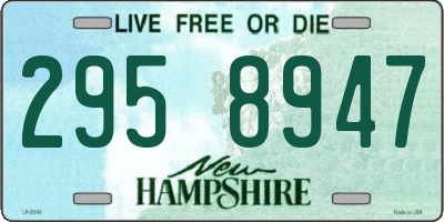 NH license plate 2958947