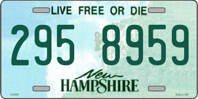 NH license plate 2958959