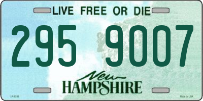 NH license plate 2959007