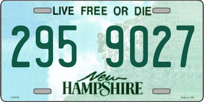 NH license plate 2959027
