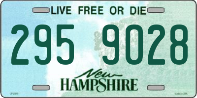 NH license plate 2959028