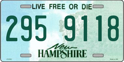 NH license plate 2959118