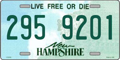 NH license plate 2959201