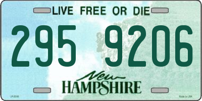 NH license plate 2959206