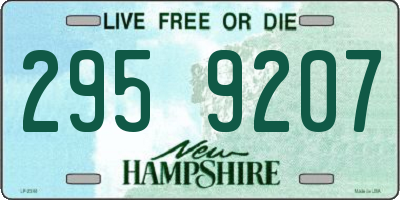 NH license plate 2959207