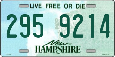 NH license plate 2959214