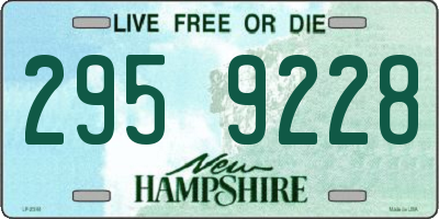 NH license plate 2959228