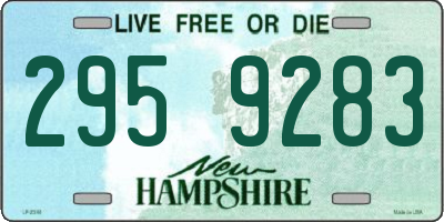 NH license plate 2959283