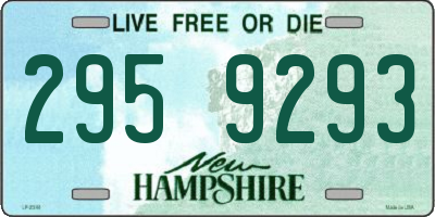 NH license plate 2959293