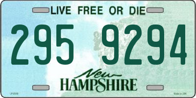 NH license plate 2959294