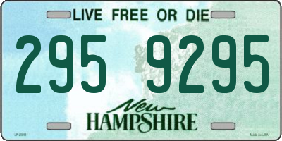 NH license plate 2959295
