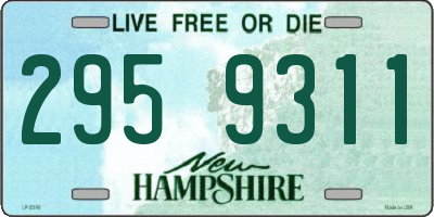 NH license plate 2959311