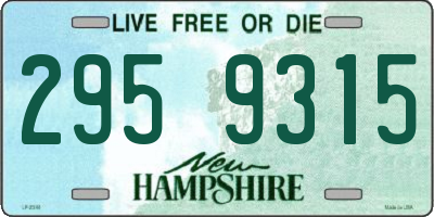 NH license plate 2959315