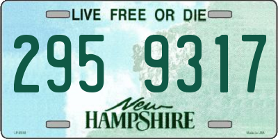 NH license plate 2959317