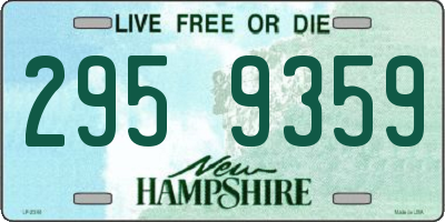 NH license plate 2959359