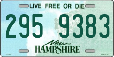 NH license plate 2959383