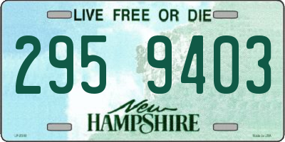 NH license plate 2959403