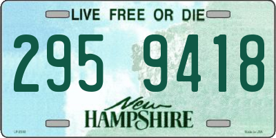 NH license plate 2959418