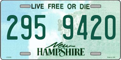 NH license plate 2959420