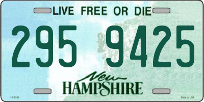 NH license plate 2959425