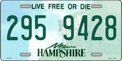 NH license plate 2959428