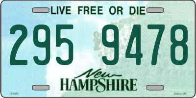 NH license plate 2959478
