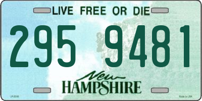 NH license plate 2959481