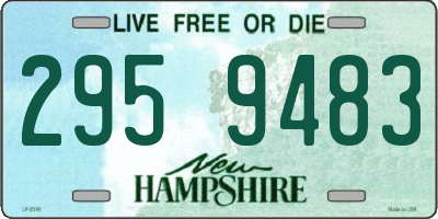 NH license plate 2959483