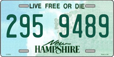 NH license plate 2959489