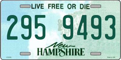 NH license plate 2959493