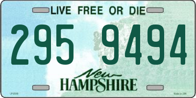 NH license plate 2959494