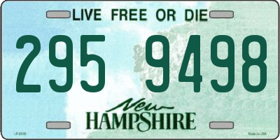 NH license plate 2959498