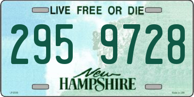 NH license plate 2959728