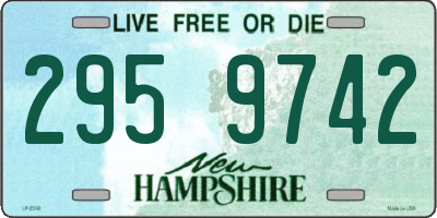 NH license plate 2959742