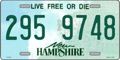 NH license plate 2959748