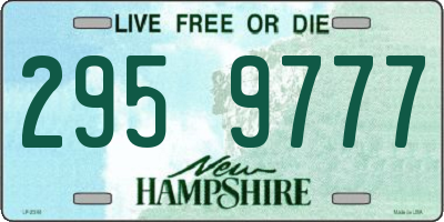 NH license plate 2959777