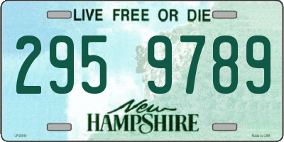 NH license plate 2959789