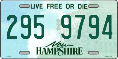 NH license plate 2959794