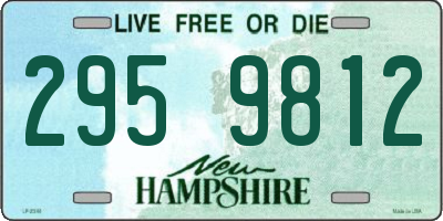 NH license plate 2959812