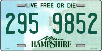 NH license plate 2959852