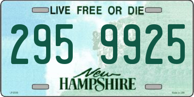 NH license plate 2959925