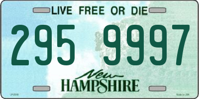 NH license plate 2959997