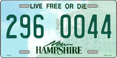 NH license plate 2960044