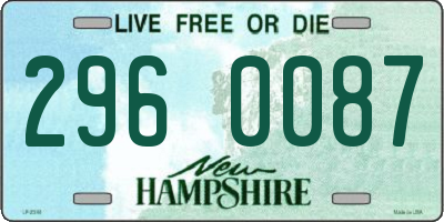 NH license plate 2960087